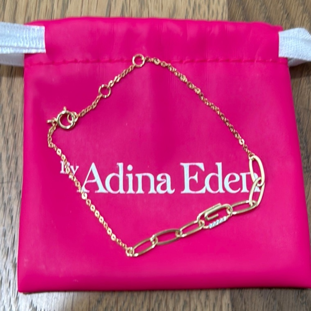 Adina Eden Gold Link Bracelet